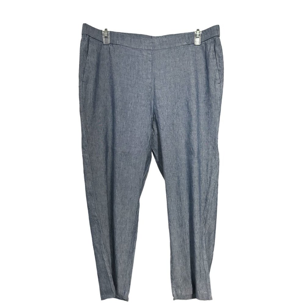 J Jill‎ Love Woman's Pull On Linen Blend Pants Size XL